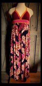 Crochet halter dress